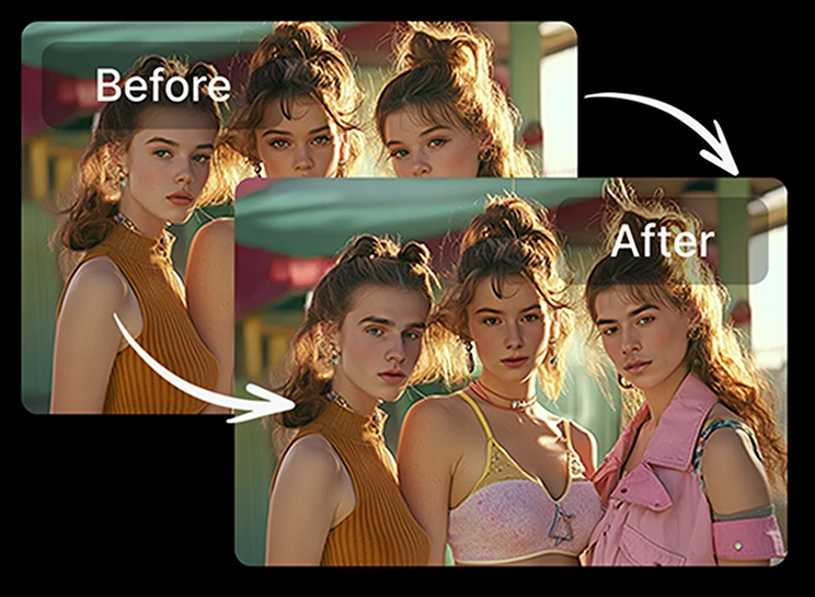 Multiple Face Swap Photo